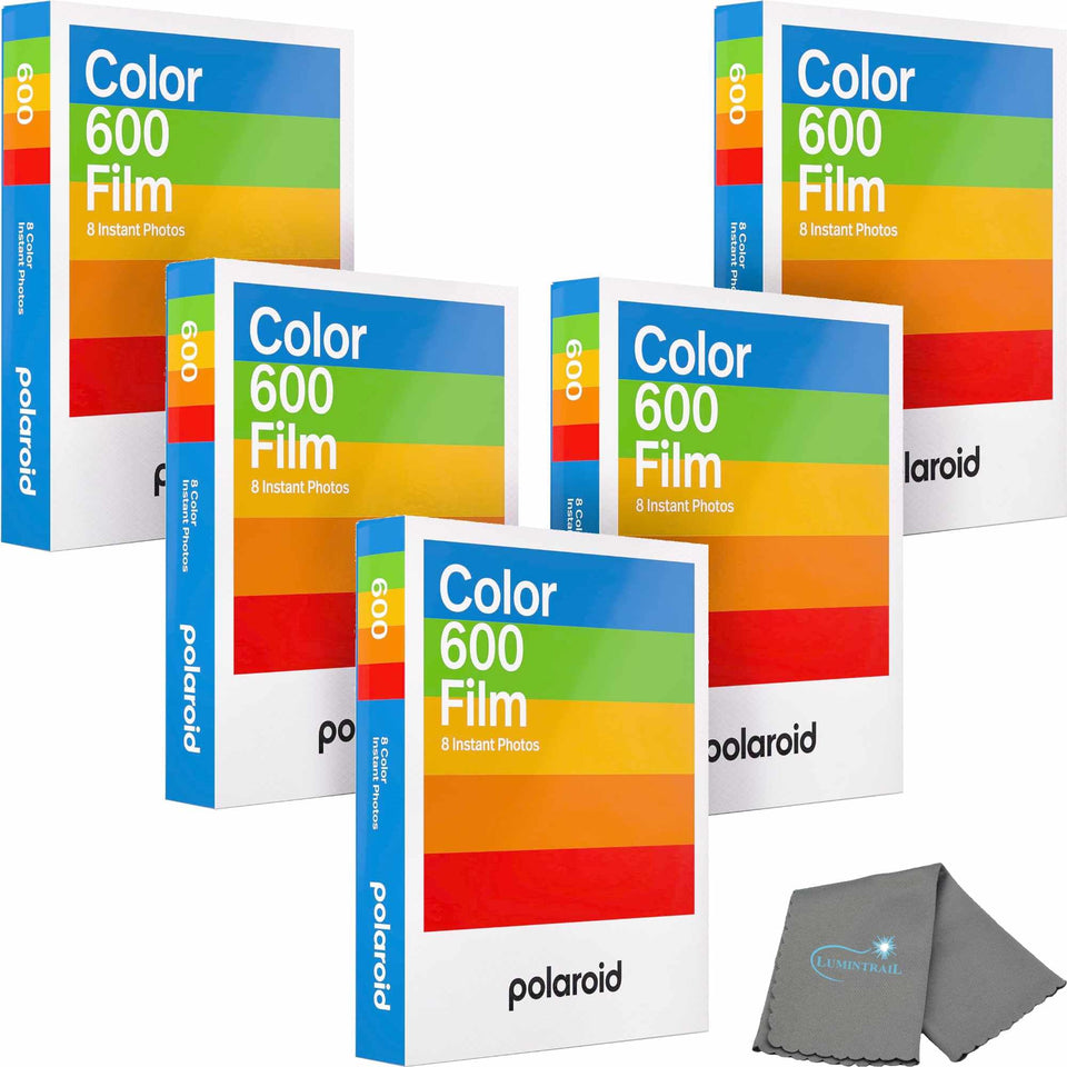 Polaroid Originals color film pack for 600 cameras with vibrant, nostalgic white-frame prints.