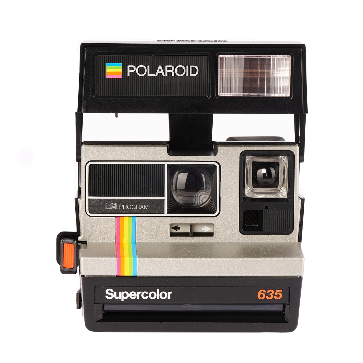 Polaroid Supercolor 635 front view shows retro design for instant memories
