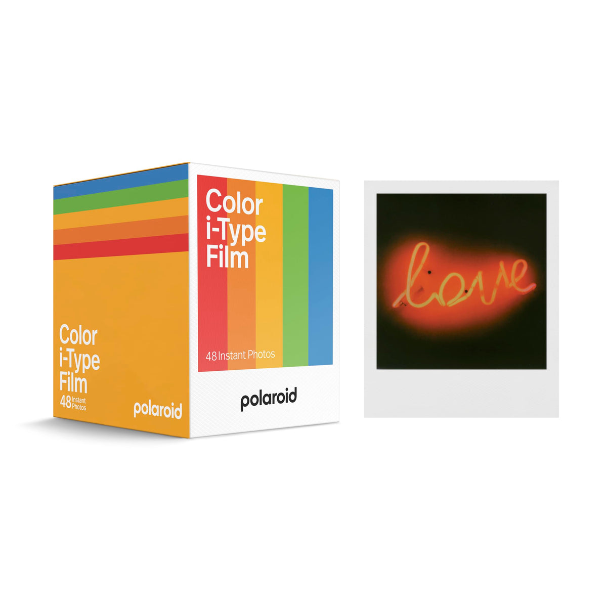 Polaroid X48 bulk film photos show 48 instant prints with vibrant color.