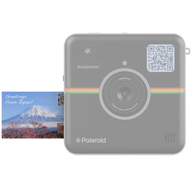 Polaroid ZINK paper packaging close-up emphasizing eco-friendly design