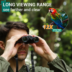 POLDR lens and coating detail highlighting BAK4 prism clarity and color fidelity