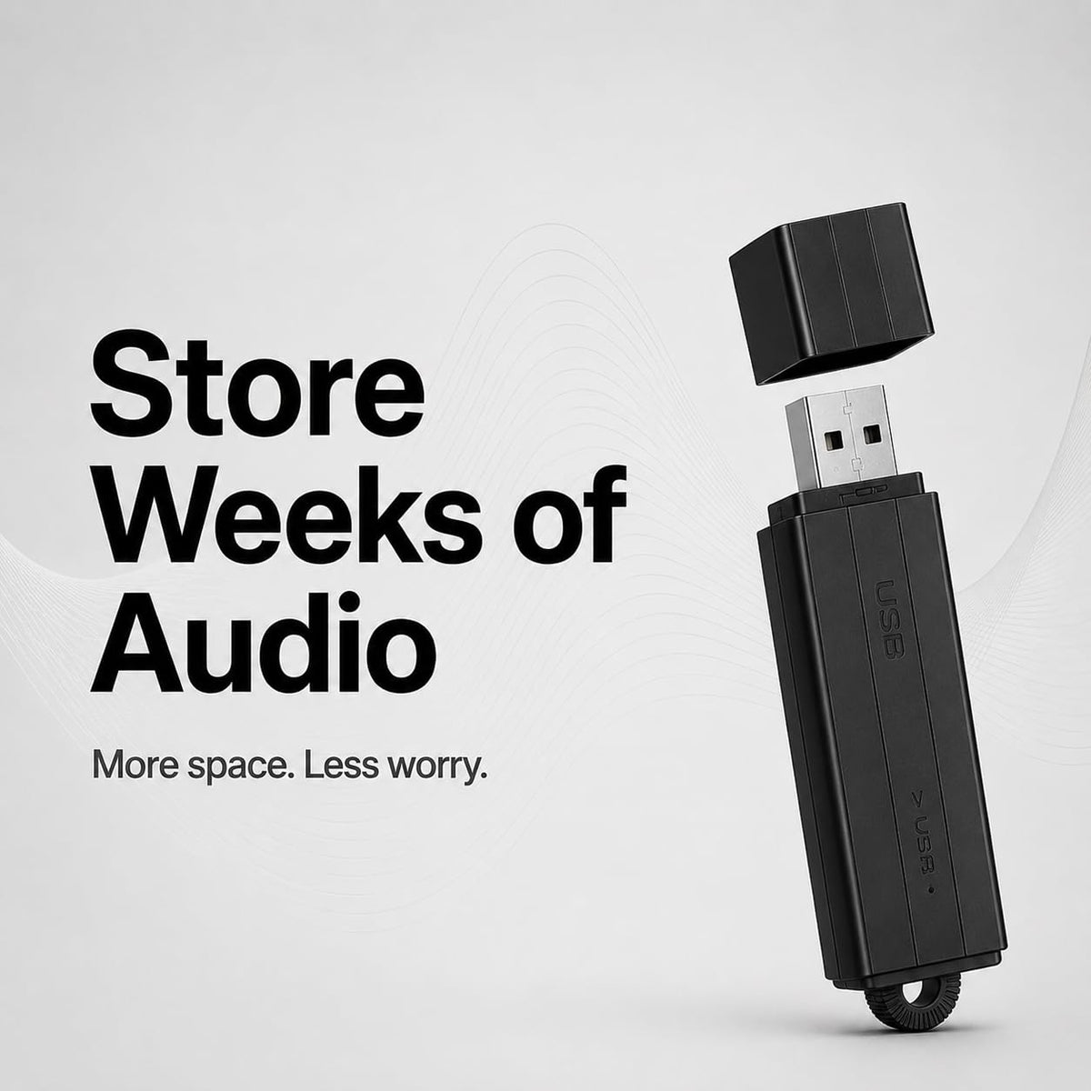 POLICE tech P USB voice recorder smart recording detects sound