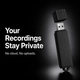 POLICE tech P USB voice recorder compatible with Windows and Mac
