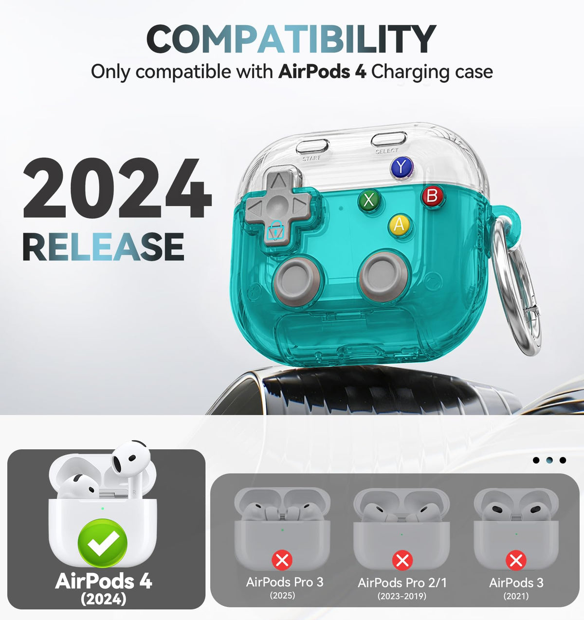 Polislime AirPods 4 case safety lock keeps your case secure.
