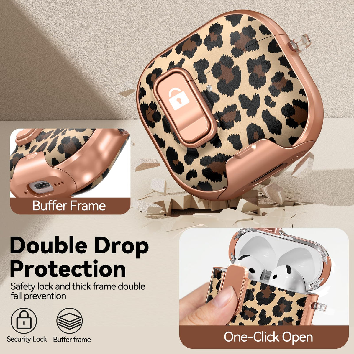 Polislime AirPods 4 safety lock keeps lid secure during travel