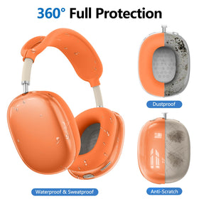 Polislime AirPods Max 2/1 headband cover demonstrates snug silicone fit.