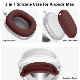 Polislime AirPods Max 2/1 silicone earpad covers keep cushions clean and comfy