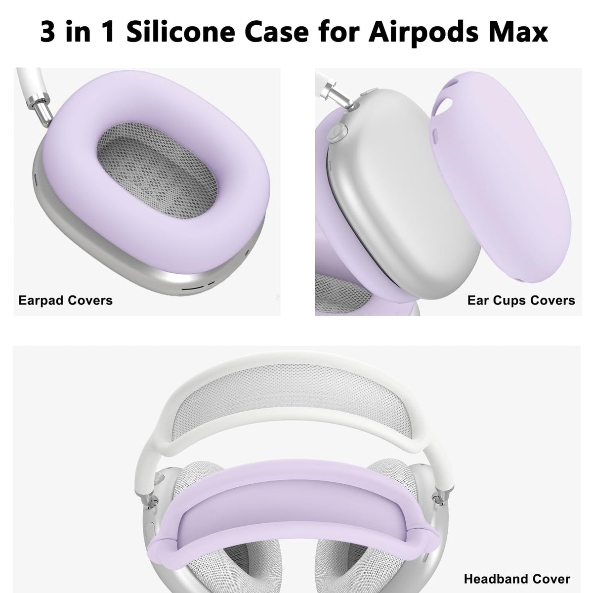 Polislime AirPods Max 2 earpads cover adds soft protection and easy cleaning.