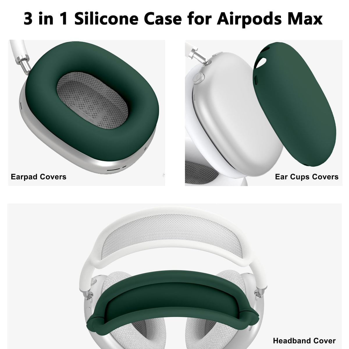 Polislime AirPods Max earpad covers reduce wear during use.