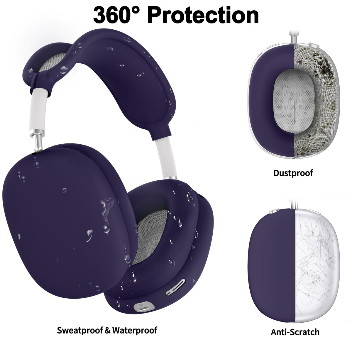 Polislime AirPods Max silicone case delivers 360-degree protection.