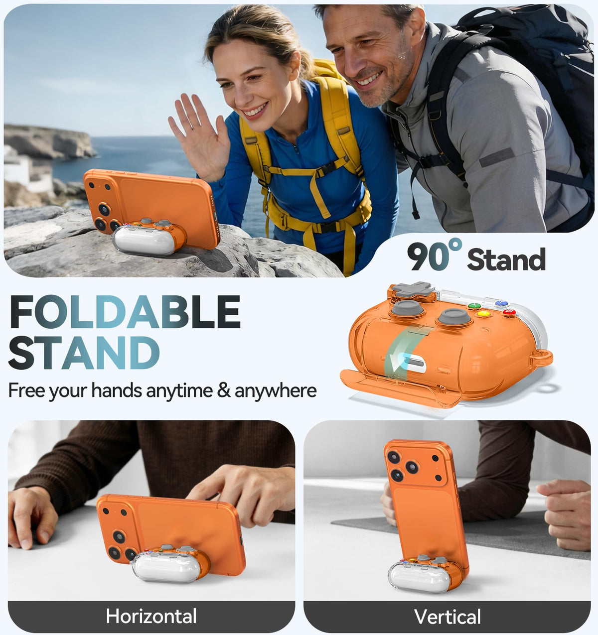 Polislime AirPods Pro 3 case features a 3D pop fidget key for tactile release.