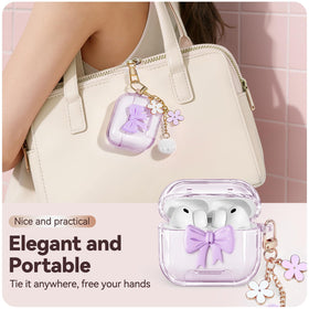 Polislime AirPods Pro 3 Case Bow safety lock design prevents accidental opening.