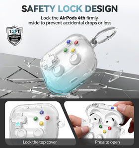 Polislime AirPods Pro 3 case clear shell showcases original AirPods design.