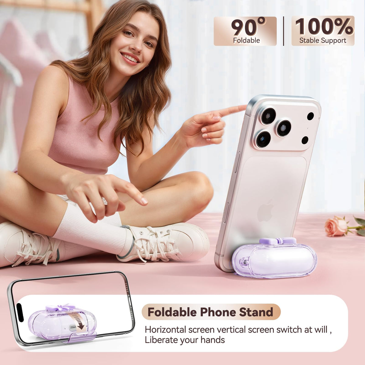 Polislime AirPods Pro 3 Case with flower chain adds stylish, portable flair.