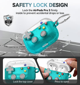 Polislime AirPods Pro 3 case installation-step shows simple setup