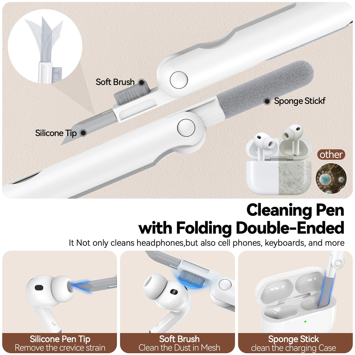 Polislime AirPods Pro 3 case keychain adds easy attachment for on-the-go.