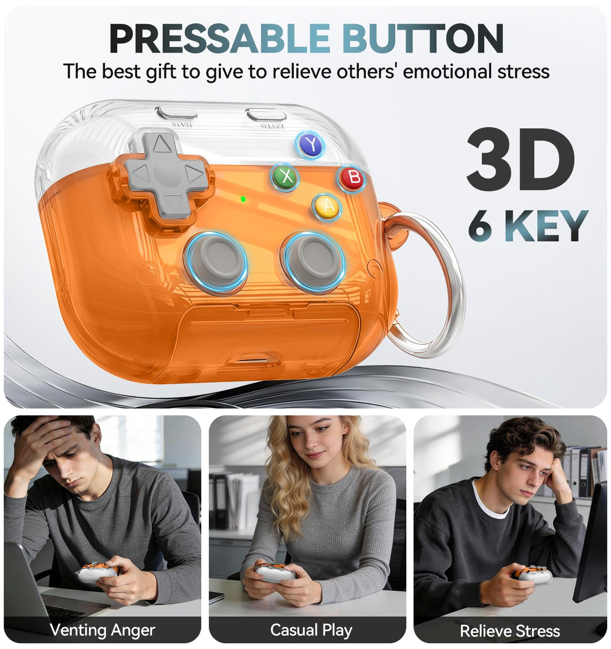 Polislime AirPods Pro 3 case includes a built-in stand for hands-free viewing.