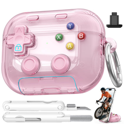 Polislime AirPods Pro 3 case with pressable button for tactile relief