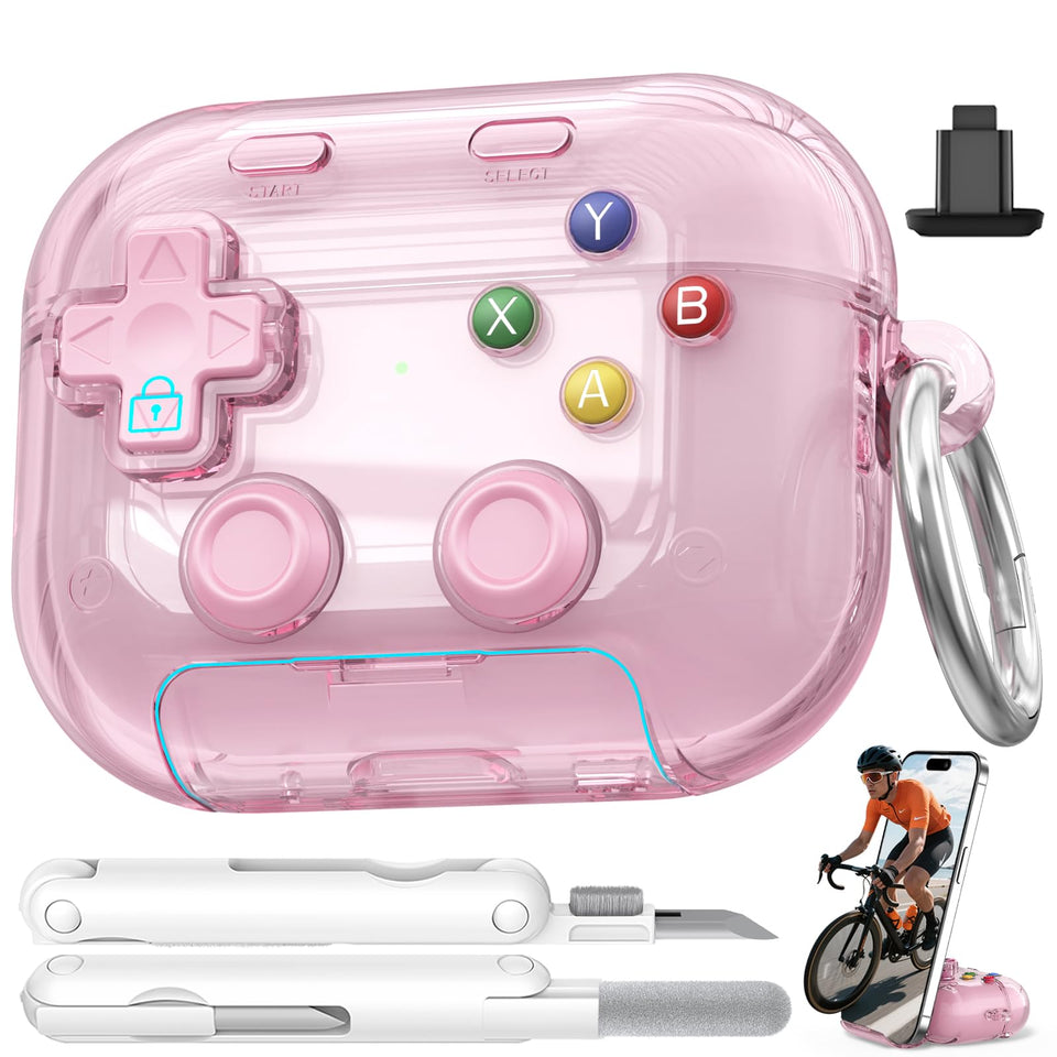 Polislime AirPods Pro 3 case with pressable button for tactile relief