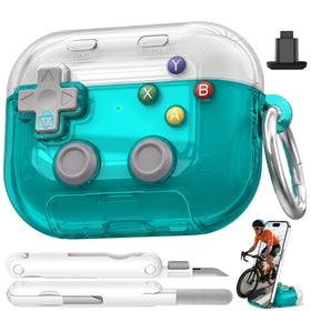 Polislime AirPods Pro 3 case pressable-button demonstrates tactile stress relief