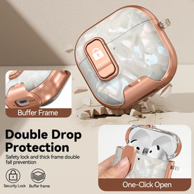 Polislime AirPods 4 case with built-in stand demonstrates hands-free watching.