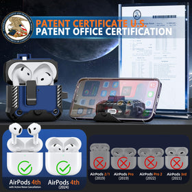 Polislime AirPods 4 case lock illustrating secure closure feature.