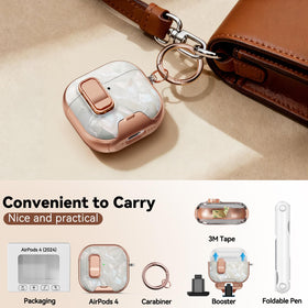 Polislime AirPods 4 case precise cutouts support wired and wireless charging without removing.