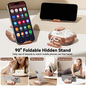 Polislime AirPods 4 case safety lock design prevents accidental opening during transit.