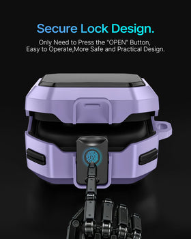 Polislime Buds4 Pro case carabiner attachment for hands-free carry.