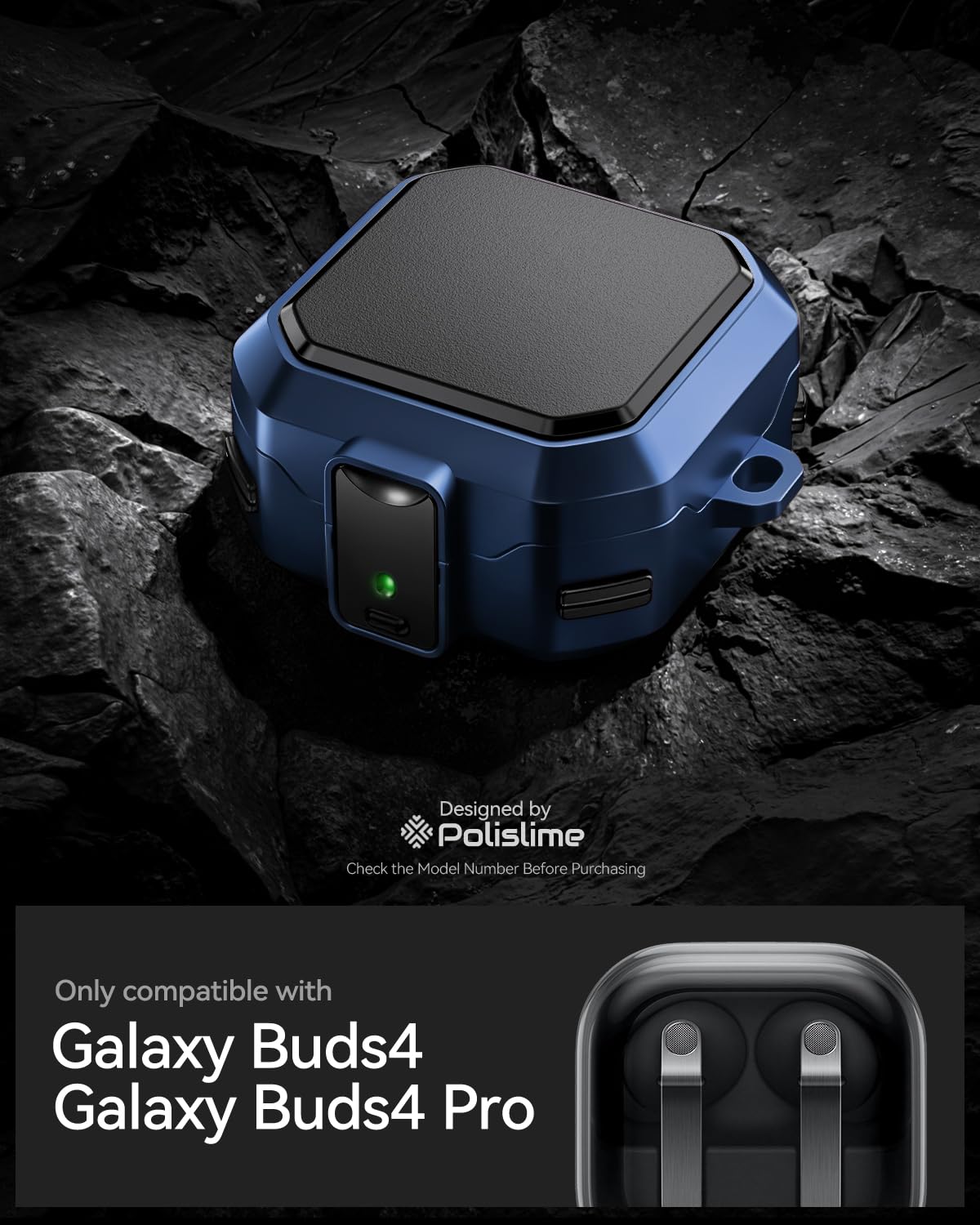 Polislime Buds4Pro case MagSafe-ready demonstrates easy attachment and protective shell