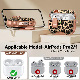 Polislime built-in stand AirPods Pro case enables hands-free viewing.