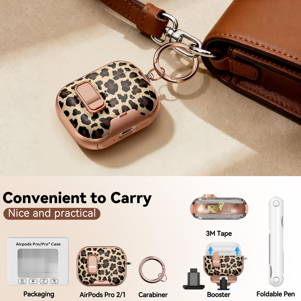 Polislime precise charging-port AirPods Pro case provides easy access.