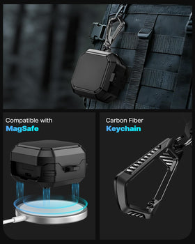 Four-corner airbag design on Polislime Buds 4 Pro case cushions drops