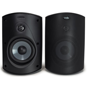 Polk Atrium 5 outdoor speaker woofer delivering punchy bass for patios and pools.