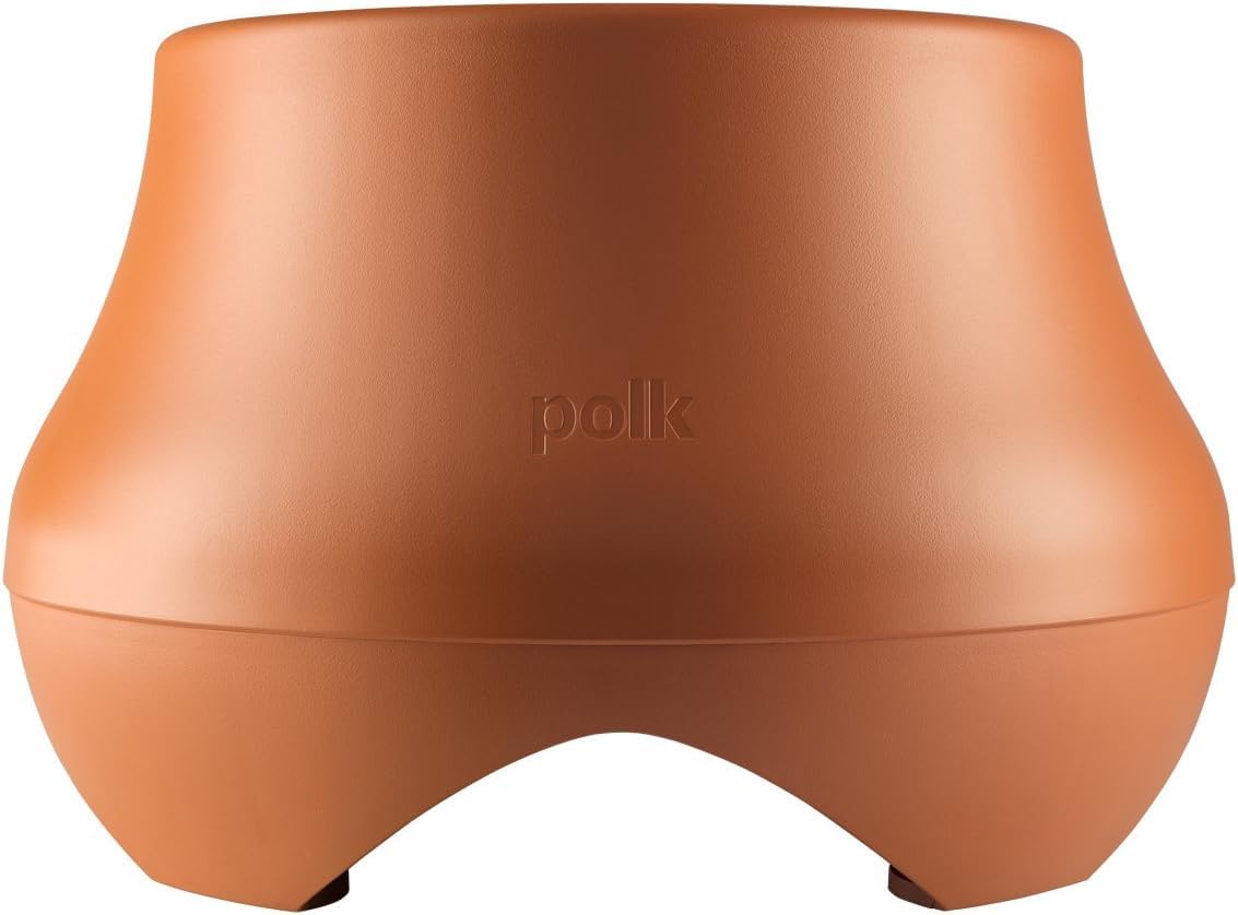 Polk Atrium SUB100 front view showing durable outdoor enclosure ready for painting