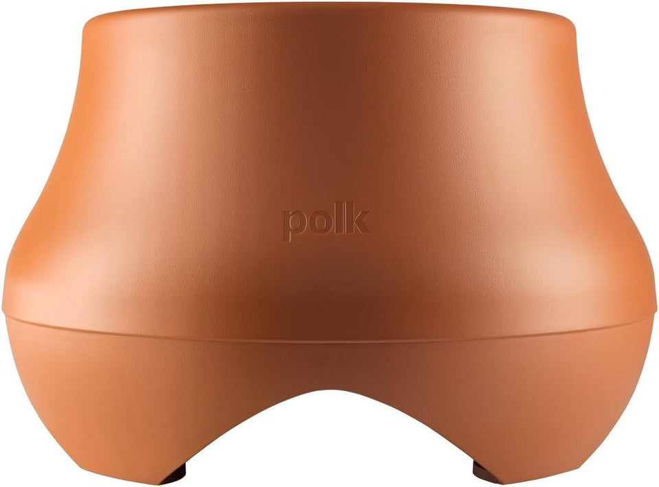 Polk Atrium SUB100 front view showing durable outdoor enclosure ready for painting