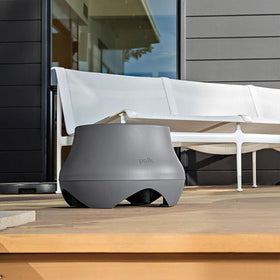 Polk Atrium SUB100 molded resin enclosure ready for outdoor installation