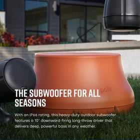 Polk Atrium SUB100 weatherproof enclosure with IPX66-like resilience