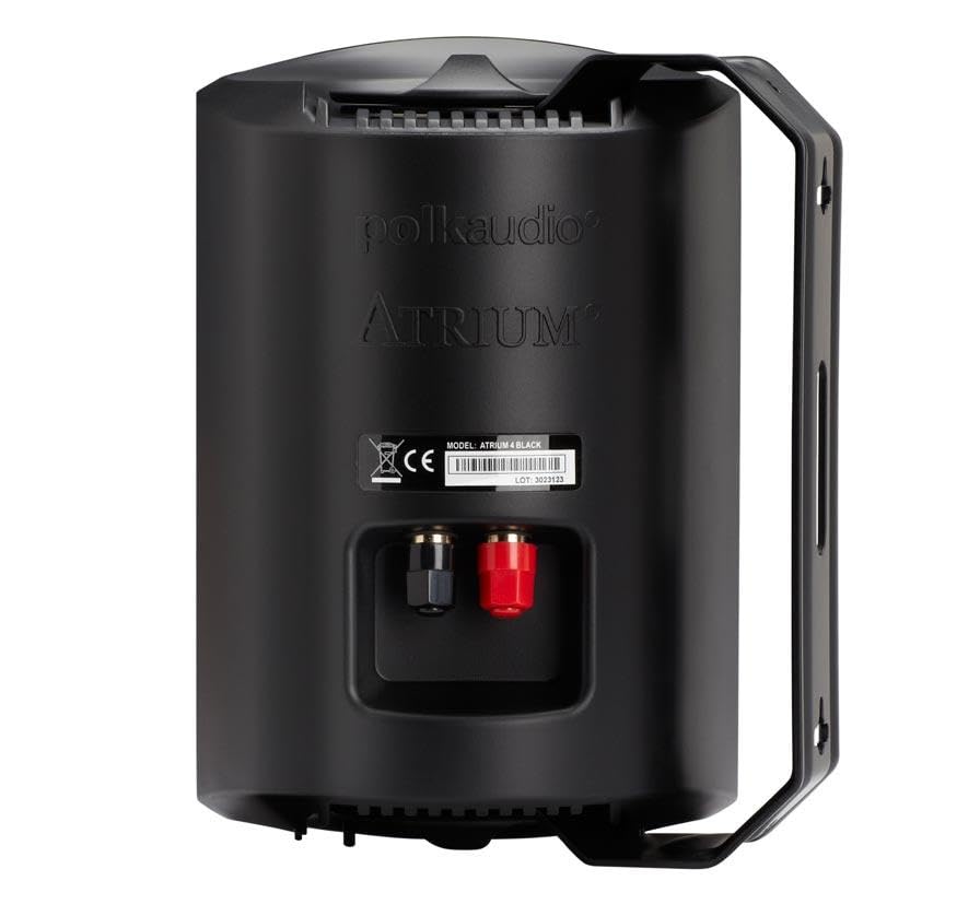 Polk Audio Atrium 4 weatherproof bracket and grille showing all-weather durability.