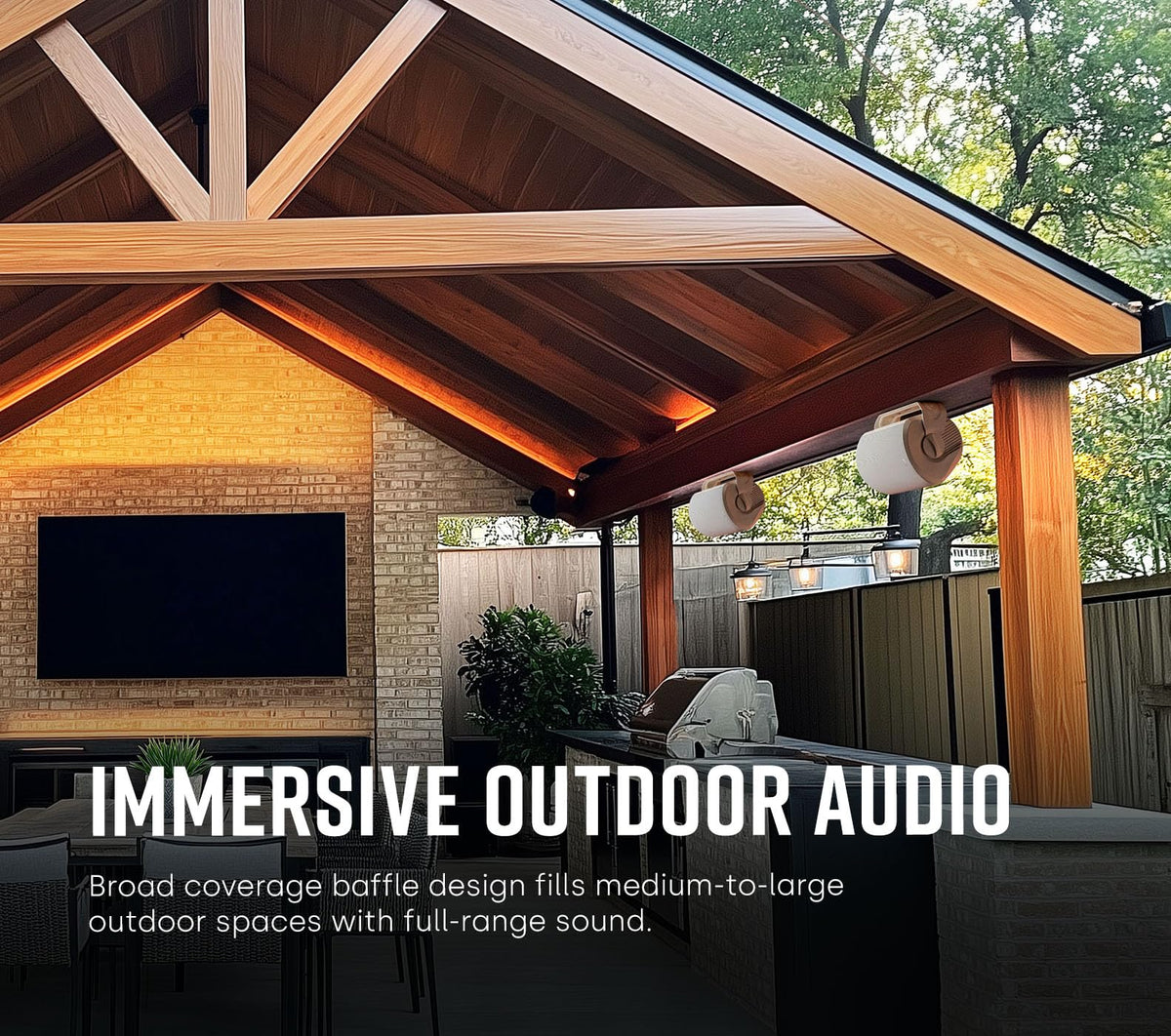 Polk Audio Atrium 6 outdoor speakers blend with decor while delivering immersive sound
