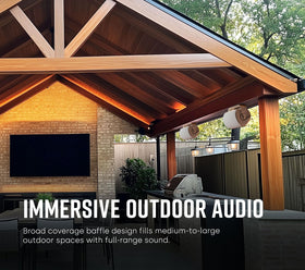 Polk Audio Atrium 6 outdoor speakers blend with decor while delivering immersive sound