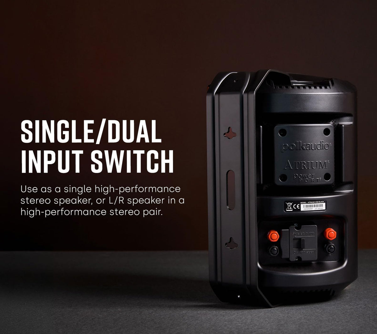 Atrium 8 speed-lock mount enables quick outdoor installation