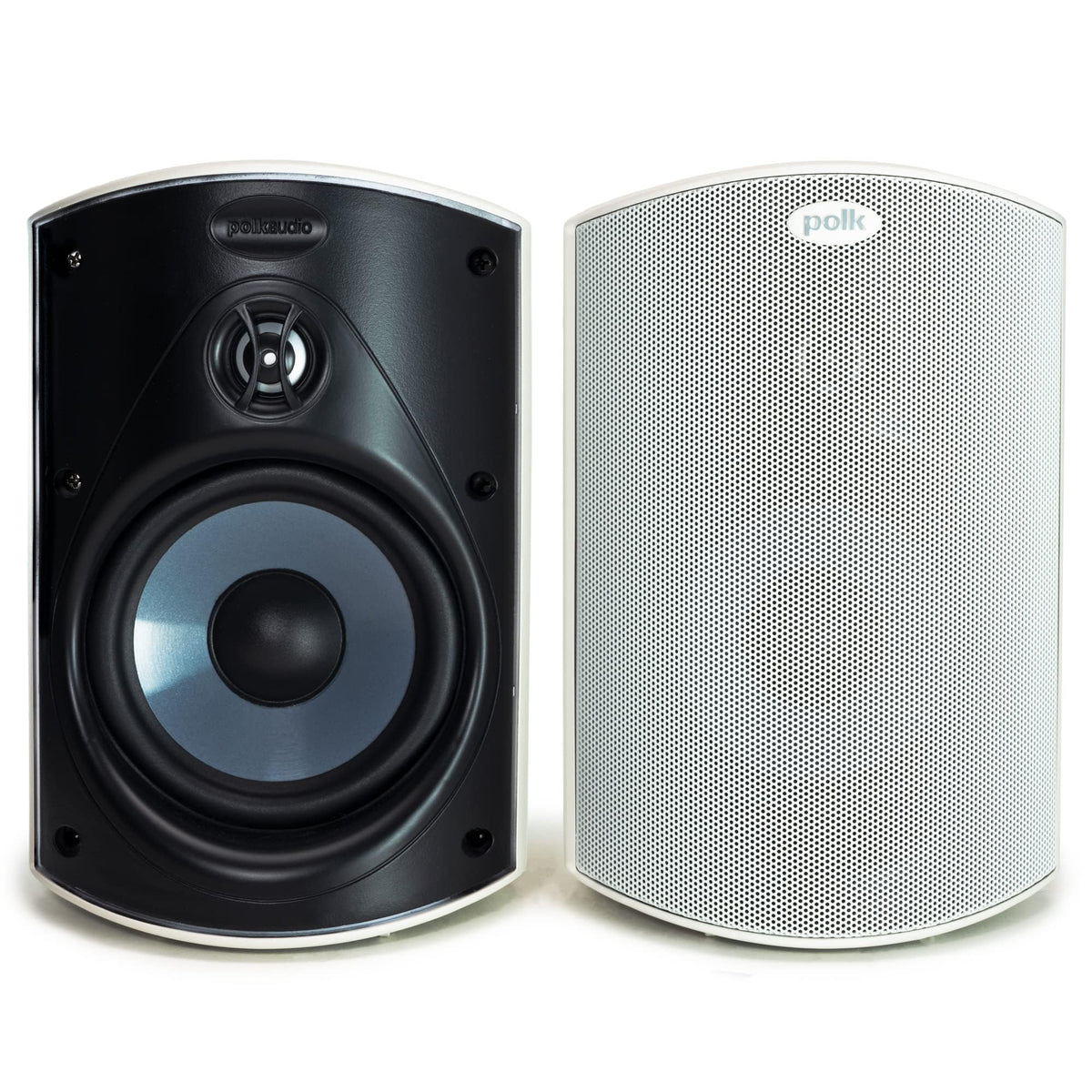 Polk Audio Atrium 4 outdoor speaker pair delivers even coverage for patios.