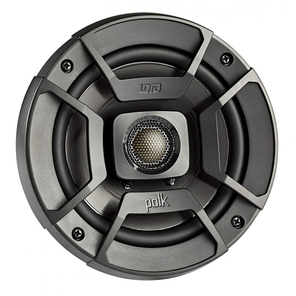 Polk Audio DB522 polypropylene woofer cone delivers steady midbass in car and marine environments