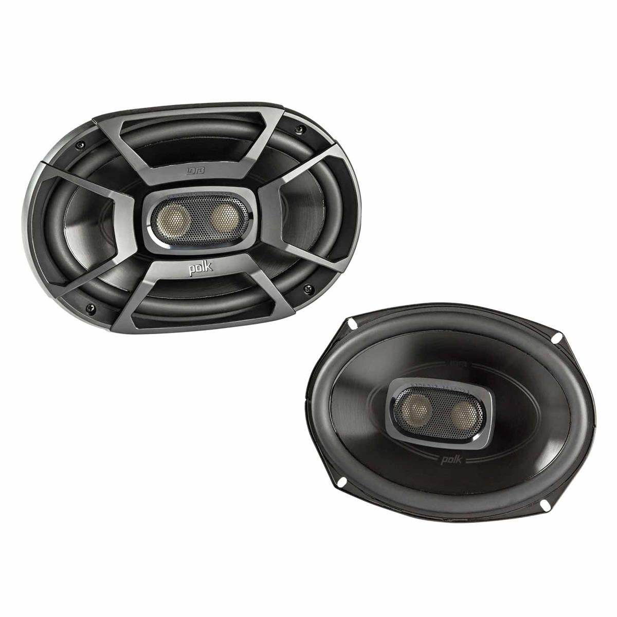 Polk Audio DB692 6x9 marine coaxial speaker with built-in crossover for car or boat.