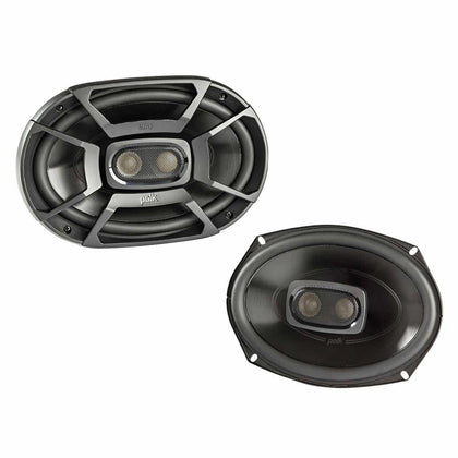 Polk Audio DB692 6x9 marine coaxial speaker with built-in crossover for car or boat.