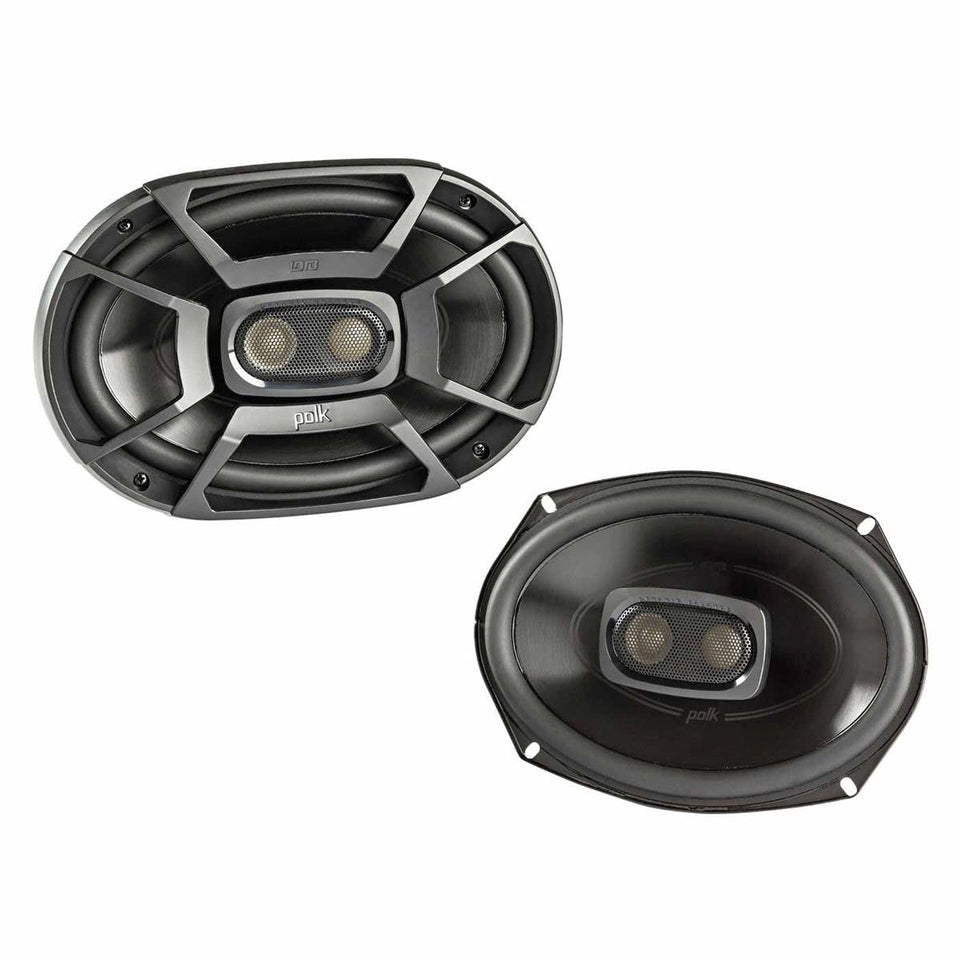 Polk Audio DB692 6x9 marine coaxial speaker with built-in crossover for car or boat.