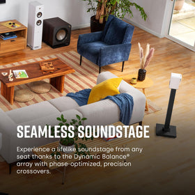 Polk Audio ES10 4-inch woofer adds warm, accurate bass.
