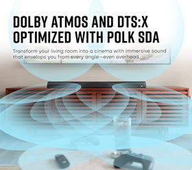 Built-in Wi-Fi, Chromecast and Bluetooth on Polk MagniFi Max AX for streaming