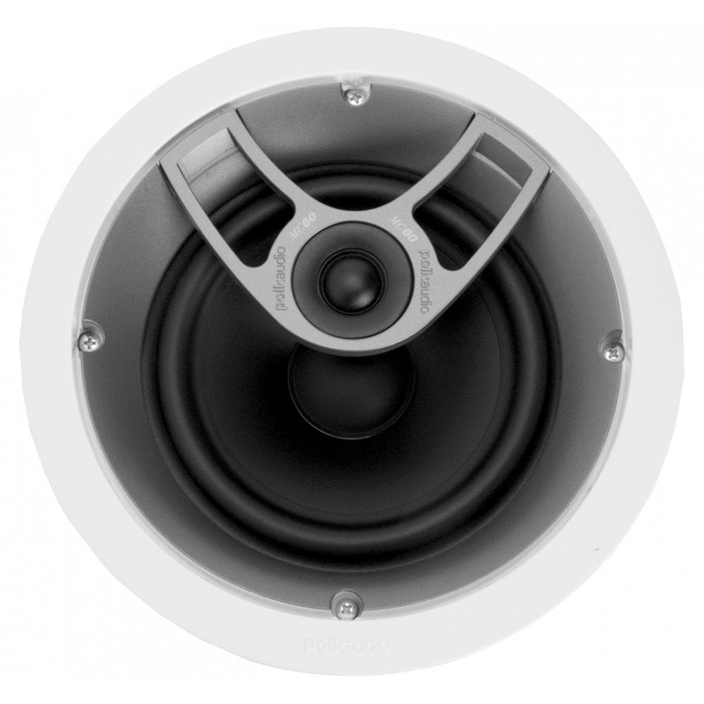 MC60 woofer close-up showing smooth mids and bass capability.